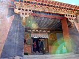 64 Zutulpuk Gompa Entrance In Eastern Valley On Mount Kailash Outer Kora The entrance door to Zutulpuk Gompa, with the Guardian of The West on the left, and the Guardian of the North to the right.